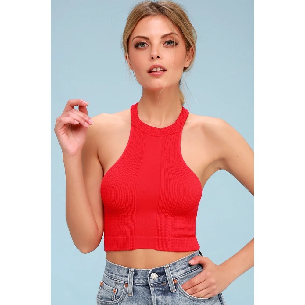 NWT Urban Outfitters Out From Under Crop Tank Top Shirt Tomato M / L blouse